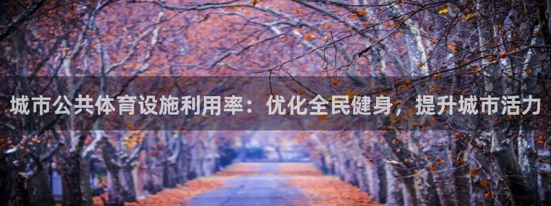 意昂体育3平台注册流程图：城市公共体育设施利用率：优