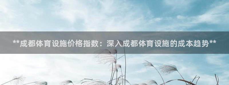 海南意昂体育3：**成都体育设施价格指数：深入成都体育设施的